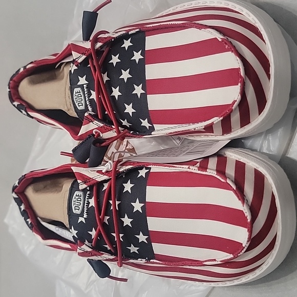 HEY DUDE WENDY AMERICANA- AMERICAN FLAG - W10 - Picture 2 of 8